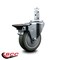 Service Caster 4'' Gray Polyurethane Wheel Swivel 7/8'' Square Stem Caster with Brake SCC-SQ20S414-PPUB-GRY-PLB-78 - alternate 2